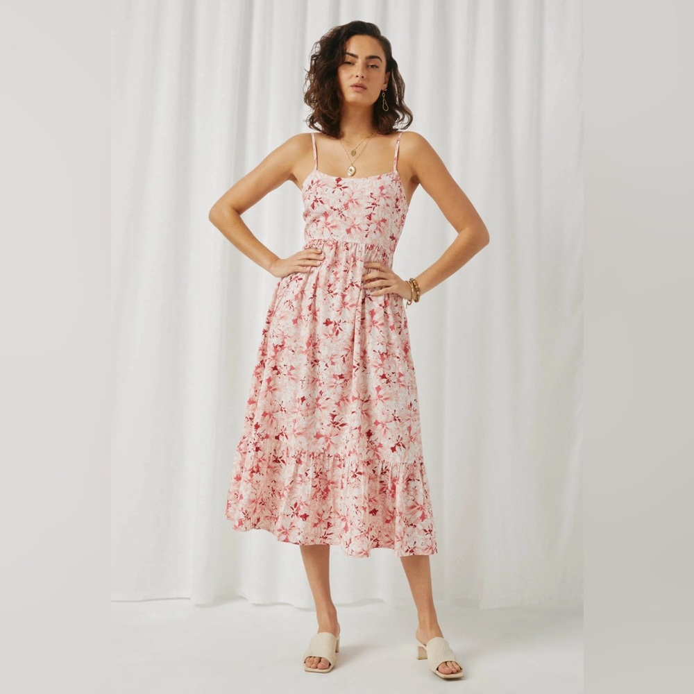 FLORAL MIDI DRESS